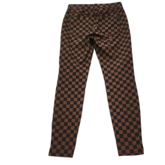 Sanctuary X Anthropologie Brown & Black Checkered Leggings Size S - Picture 2 of 9
